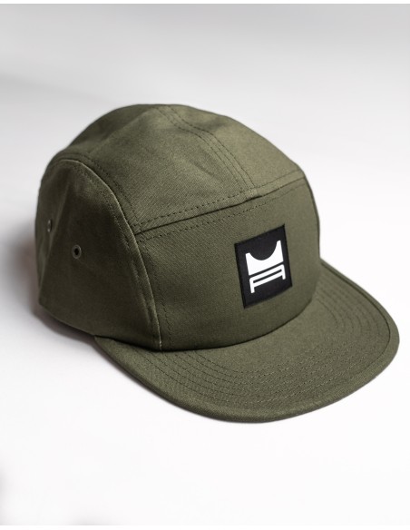 5 panel Cap Green olive