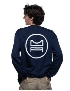 Maglia a maniche lunghe blu Navy 2