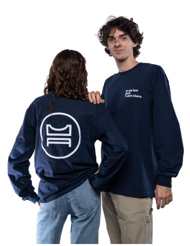 Maglia a maniche lunghe blu Navy