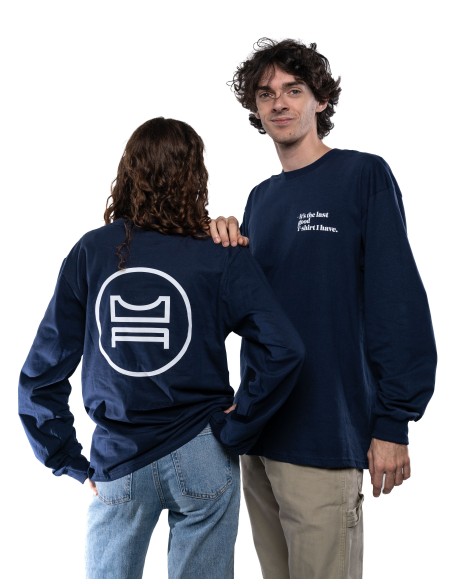 Maglia a maniche lunghe blu Navy