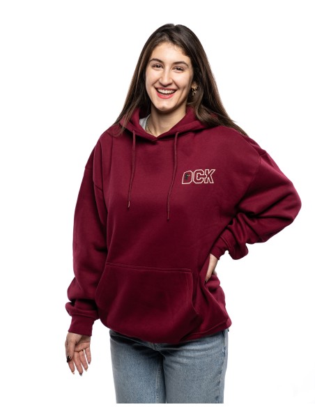 Hoodie DCK bordeaux