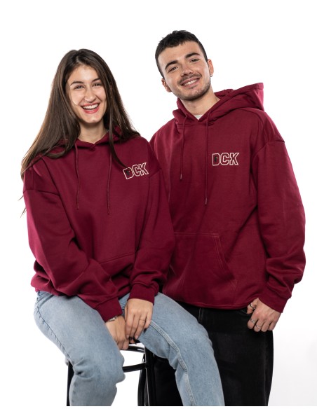 Hoodie DCK bordeaux