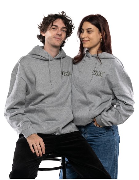 Hoodie DCK grigia