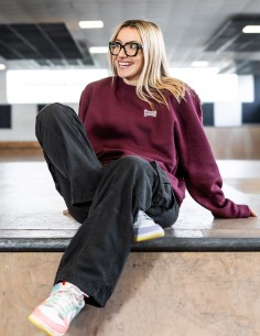 Bordeaux crewneck sweatshirt