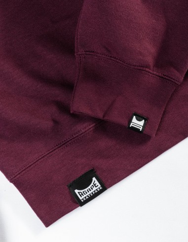 Felpa girocollo bordeaux