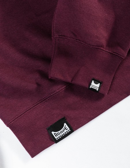 Felpa girocollo bordeaux