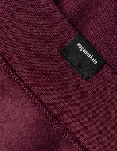 Felpa girocollo bordeaux