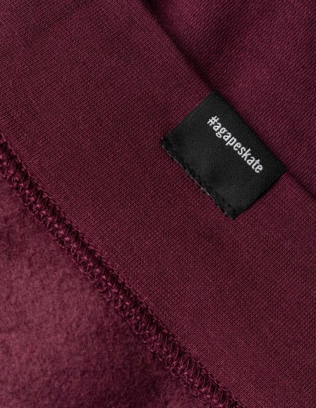 Felpa girocollo bordeaux
