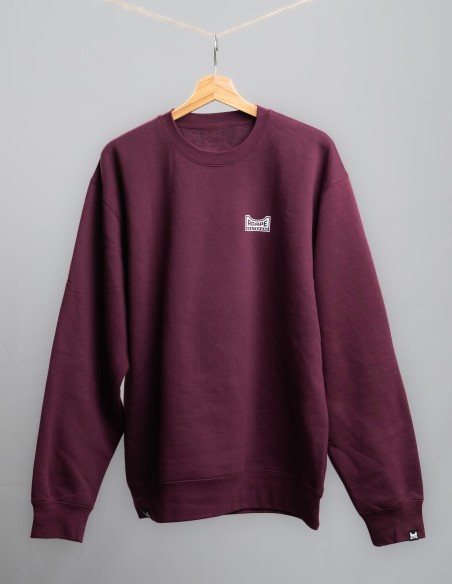 Felpa girocollo bordeaux