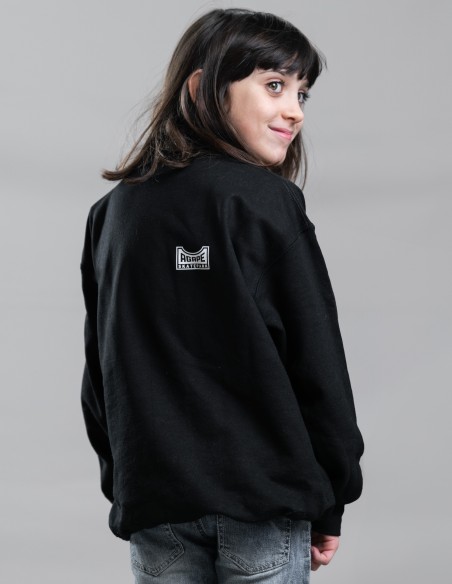 Felpa girocollo Junior black